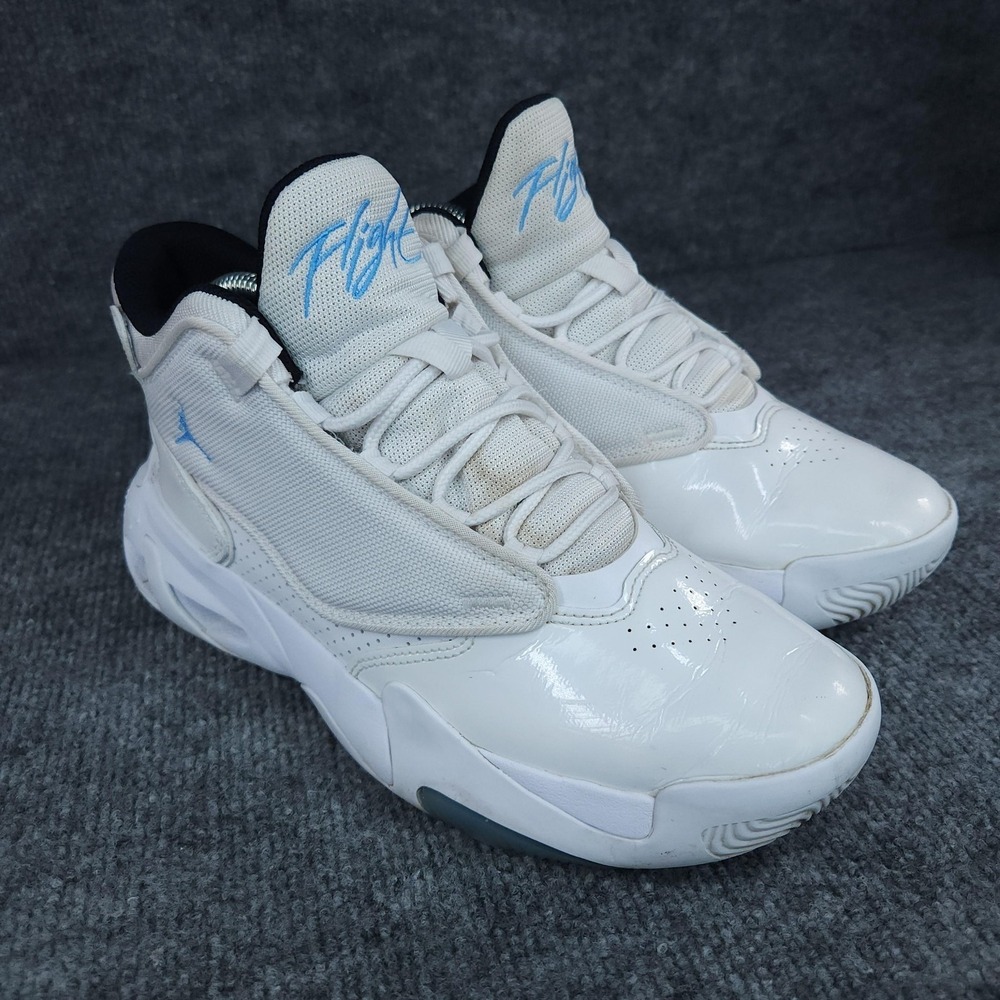 Jordan Max Aura 4 White University Blue Shoes Youth Size 6.5Y Sneaker DQ8404-100